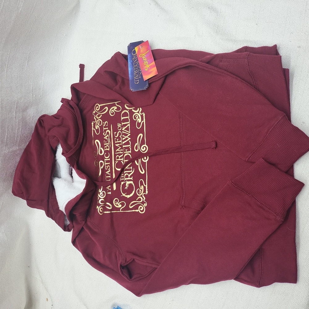 Harry Potter The Crimes Of GRINDELWALD Hoodie Pullover Sweater Juniors XS NWT
